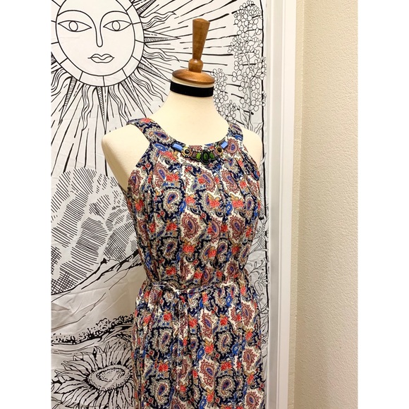 🌈 Amazing beaded paisley dress - Picture 4 of 11